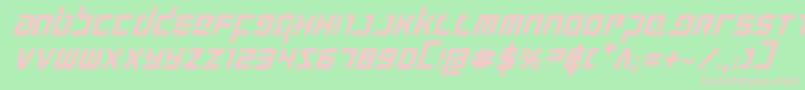 Prokofievbi Font – Pink Fonts on Green Background