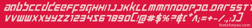 Prokofievbi Font – Pink Fonts on Red Background