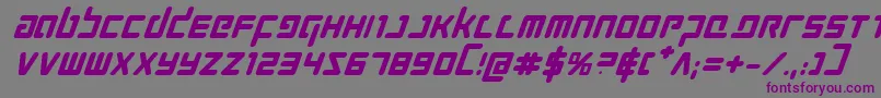 Prokofievbi Font – Purple Fonts on Gray Background