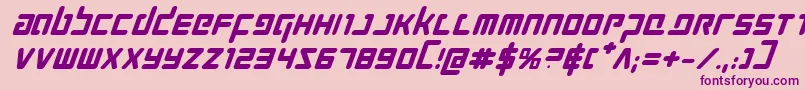 Prokofievbi Font – Purple Fonts on Pink Background