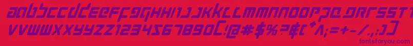 Prokofievbi Font – Purple Fonts on Red Background