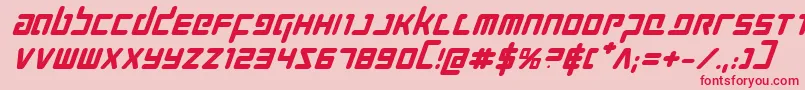 Prokofievbi Font – Red Fonts on Pink Background