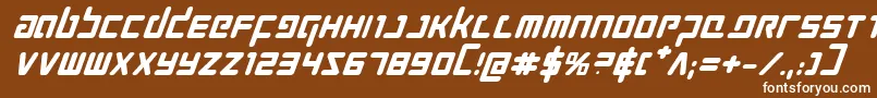 Prokofievbi Font – White Fonts on Brown Background