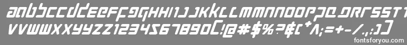 フォントProkofievbi – 灰色の背景に白い文字