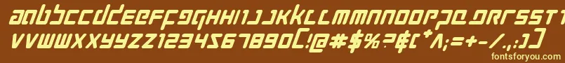 More about Prokofievbi Font Prokofievbi Font – Yellow Fonts on Brown Background