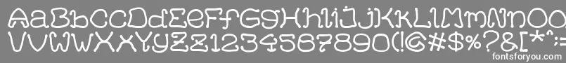 HelloCat Font – White Fonts on Gray Background