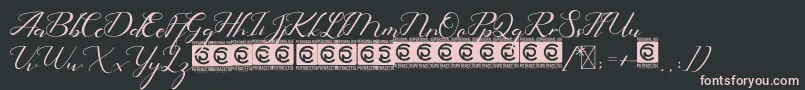 HelloEisya FreeVersion Font – Pink Fonts on Black Background