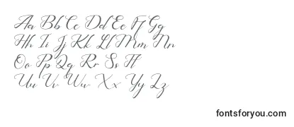 Überblick über die Schriftart HelloEisya FreeVersion