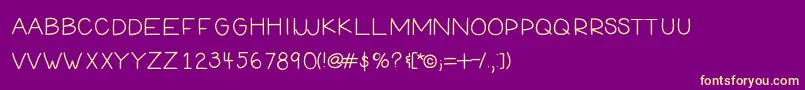 HelloEngineer Font – Yellow Fonts on Purple Background