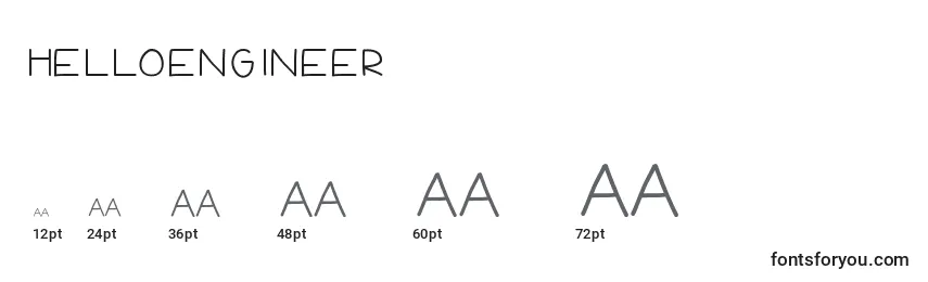 Размеры шрифта HelloEngineer