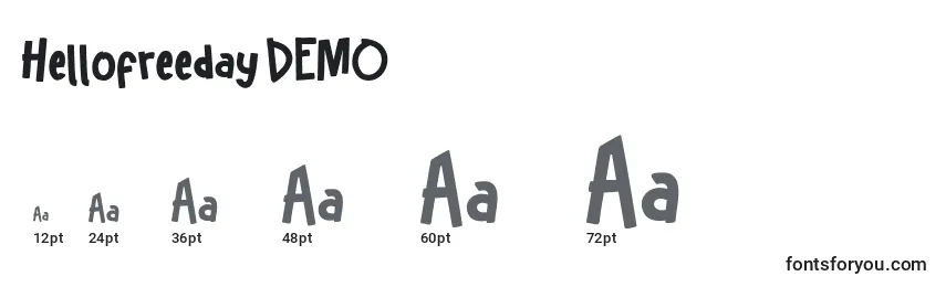 Hellofreeday DEMO Font Sizes
