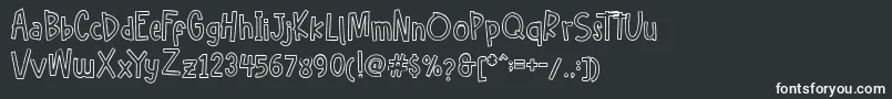 Шрифт Hellofreeday Outline DEMO – белые шрифты