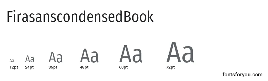Größen der Schriftart FirasanscondensedBook