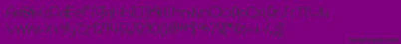 Шрифт HelloHotcakes – чёрные шрифты на фиолетовом фоне