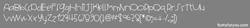 HelloHotcakes Font – White Fonts on Gray Background