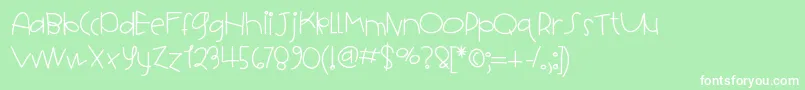 HelloHotcakes Font – White Fonts on Green Background