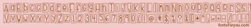 HelloHustle Font – Brown Fonts on Pink Background