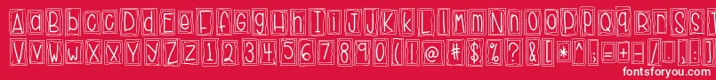 HelloHustle Font – White Fonts on Red Background