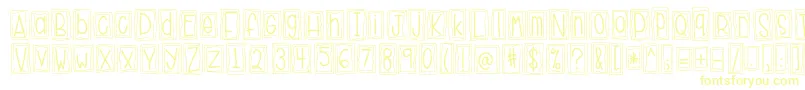Шрифт HelloHustle – жёлтые шрифты