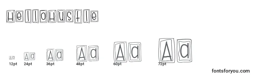 HelloHustle Font Sizes