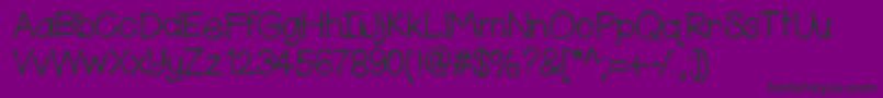 HelloKennedy Font – Black Fonts on Purple Background