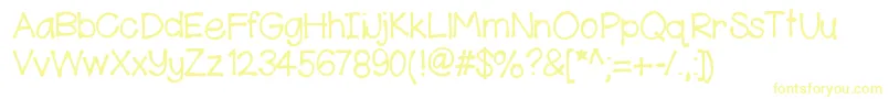 HelloKennedy-fontti – keltaiset fontit