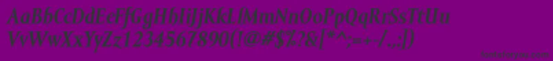 MramortextBolditalic-Schriftart – Schwarze Schriften auf violettem Hintergrund