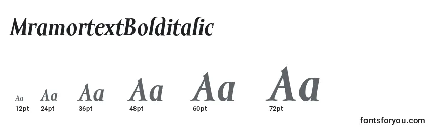 MramortextBolditalic Font Sizes