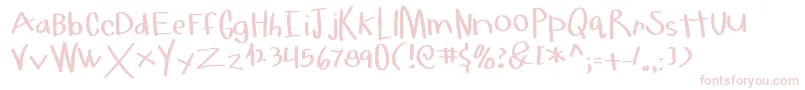 HelloMilkMoney Font – Pink Fonts on White Background