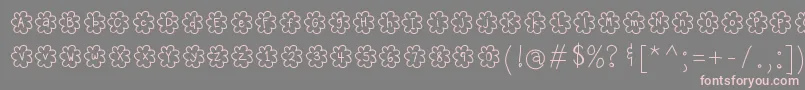 HelloPopcorn Font – Pink Fonts on Gray Background