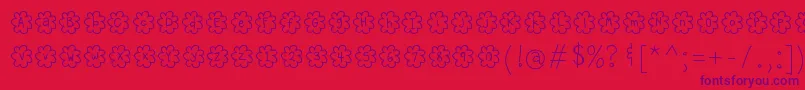fuente HelloPopcorn – Fuentes Moradas Sobre Fondo Rojo