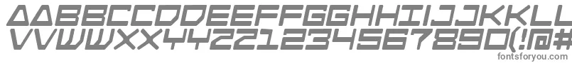 AndroidnationB-fontti – harmaat kirjasimet valkoisella taustalla