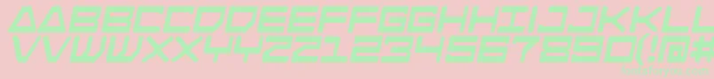 AndroidnationB Font – Green Fonts on Pink Background