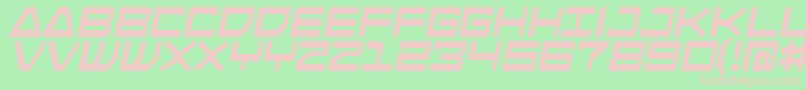 AndroidnationB Font – Pink Fonts on Green Background