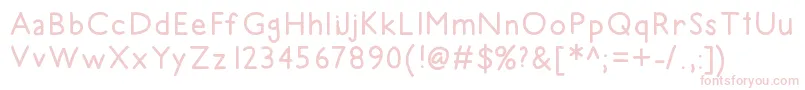 HelloRecess Font – Pink Fonts on White Background