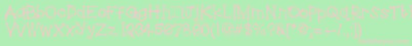 HelloScarecrow Font – Pink Fonts on Green Background