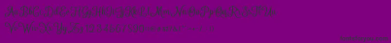 HelloSweety Font – Black Fonts on Purple Background