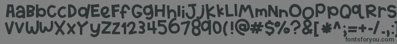 Шрифт HelloTexas – чёрные шрифты на сером фоне