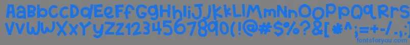 HelloTexas Font – Blue Fonts on Gray Background