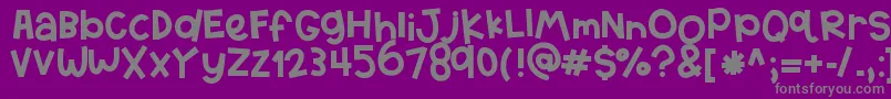 Подробнее о шрифте HelloTexas Шрифт HelloTexas – серые шрифты на фиолетовом фоне