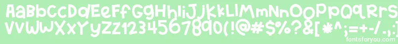 HelloTexas Font – White Fonts on Green Background