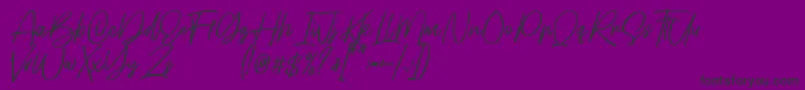 Czcionka Hellotropica Demo – czarne czcionki na fioletowym tle