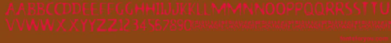 13GhostsFull Font – Red Fonts on Brown Background