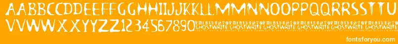 13GhostsFull Font – White Fonts on Orange Background