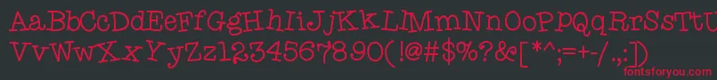 HelloTypeHype Font – Red Fonts on Black Background