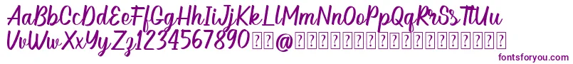 Hellow DEMO-Schriftart – Violette Schriften