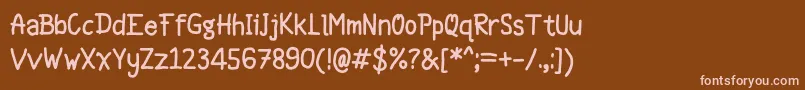 Шрифт Hellowen – розовые шрифты на коричневом фоне