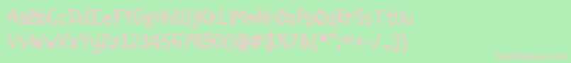 Hellowen Font – Pink Fonts on Green Background