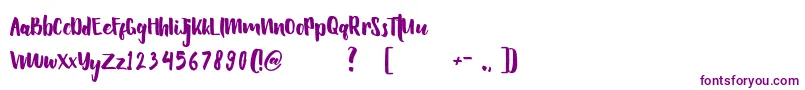 Hellowen-Schriftart – Violette Schriften