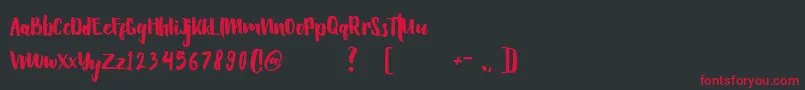 Hellowen Font – Red Fonts on Black Background